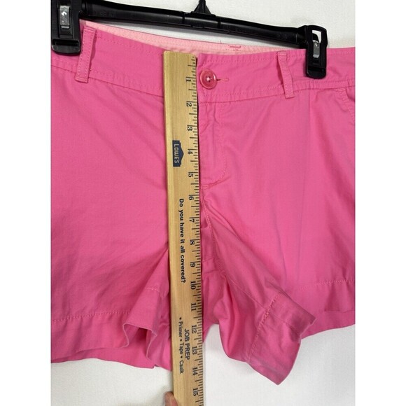 Lilly Pulitzer 5” Callahan Shorts Womens 12 Bright Pink Mid Rise Cotton 26712 - Picture 5 of 9